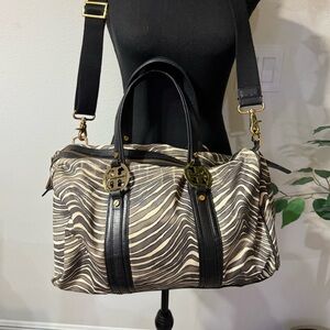 Tory Burch Zebra Print duffle bag